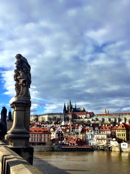 View of Prague Castle from Charles Bridge