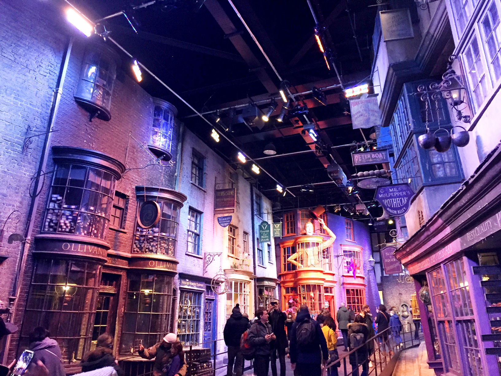 Diagon Alley set at the Harry Potter Studio tour in London