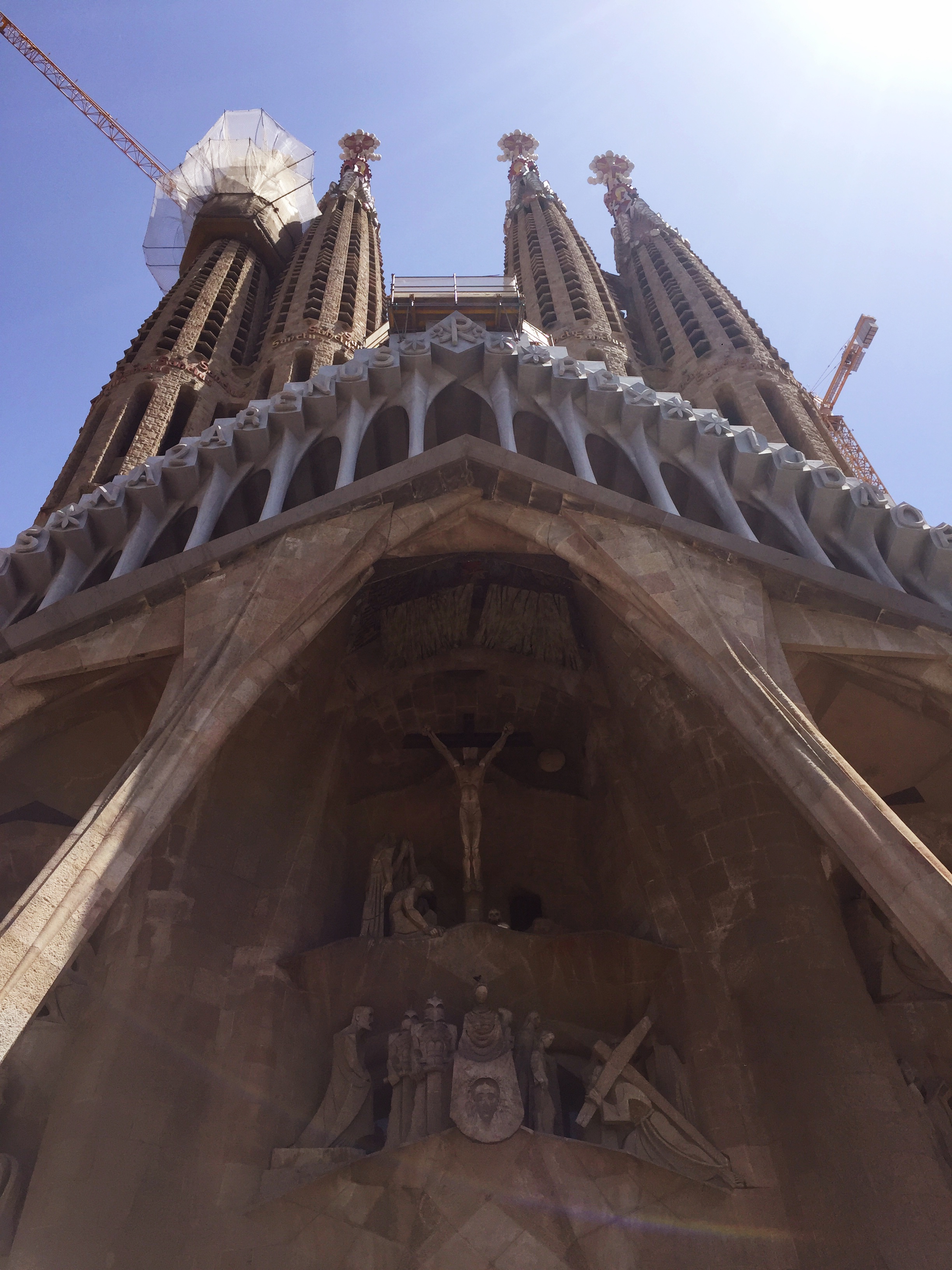 Entrance to La Sagrada Familia