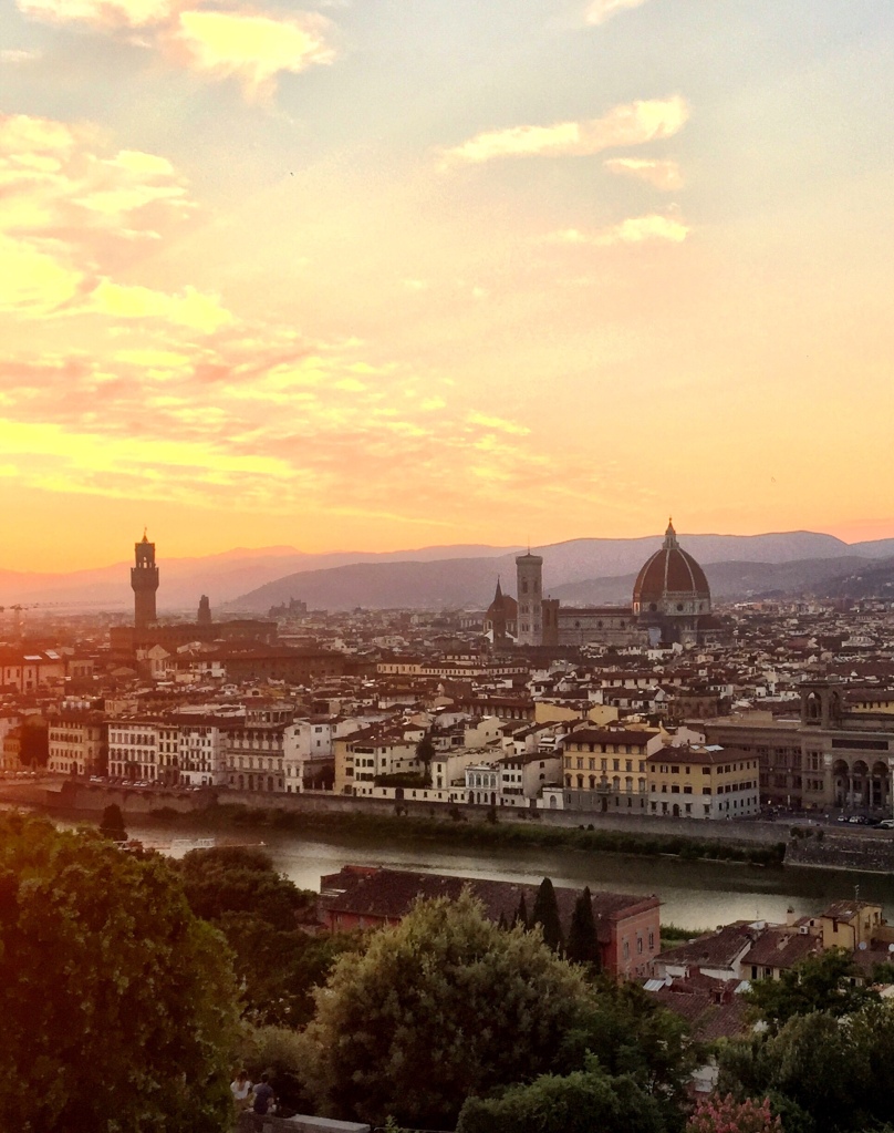 Piazzale Michelangelo at sunset