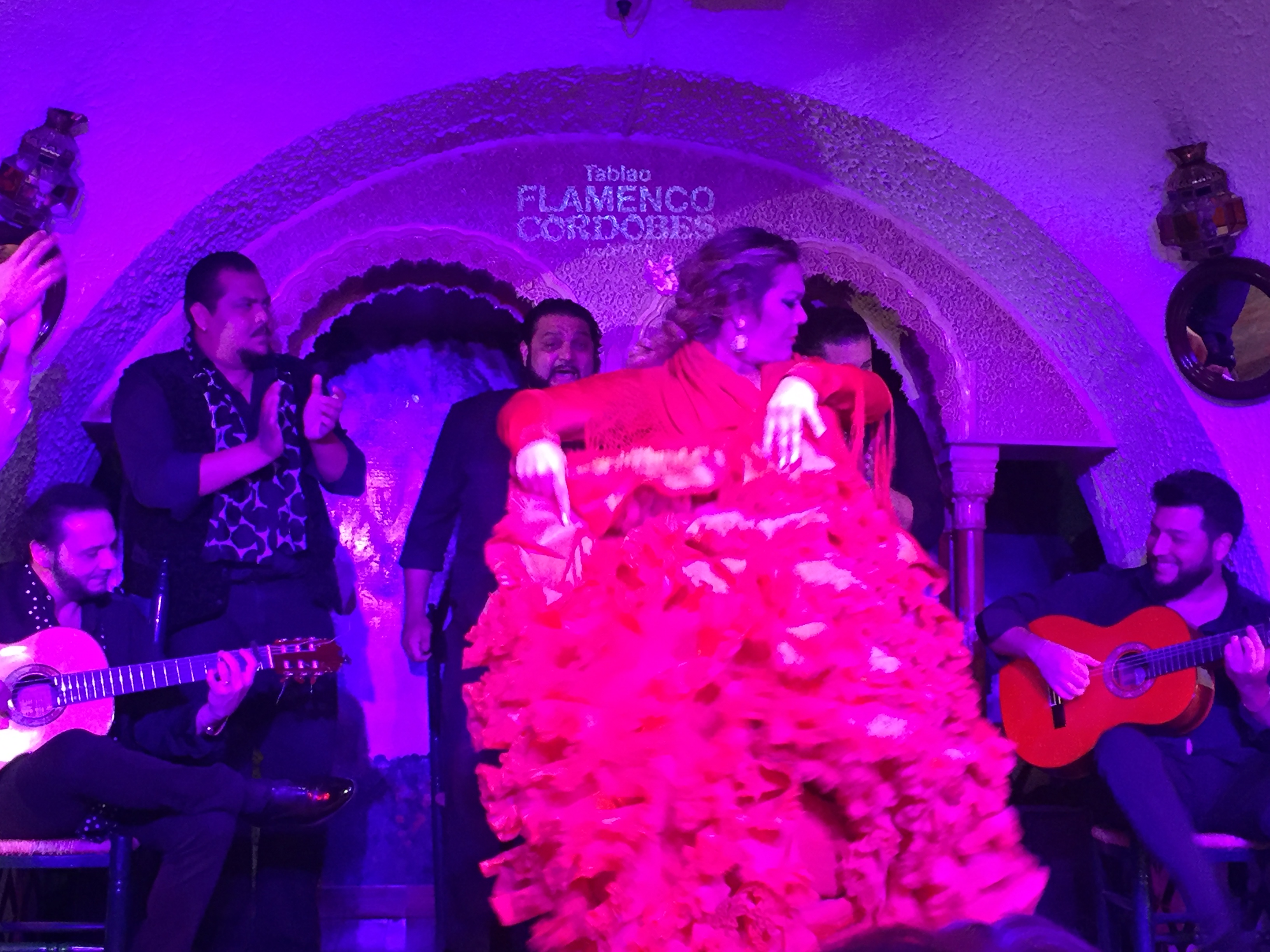 Flamenco dancer and singers in Barcelona