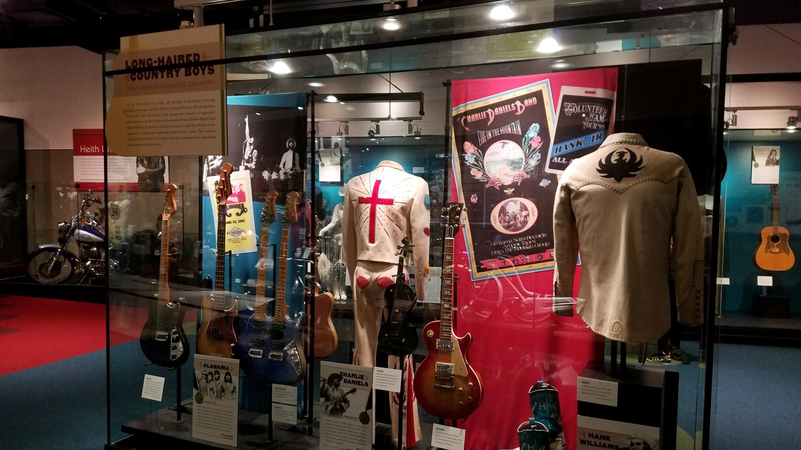 Exhibits inside the Country Music Hall of Fame