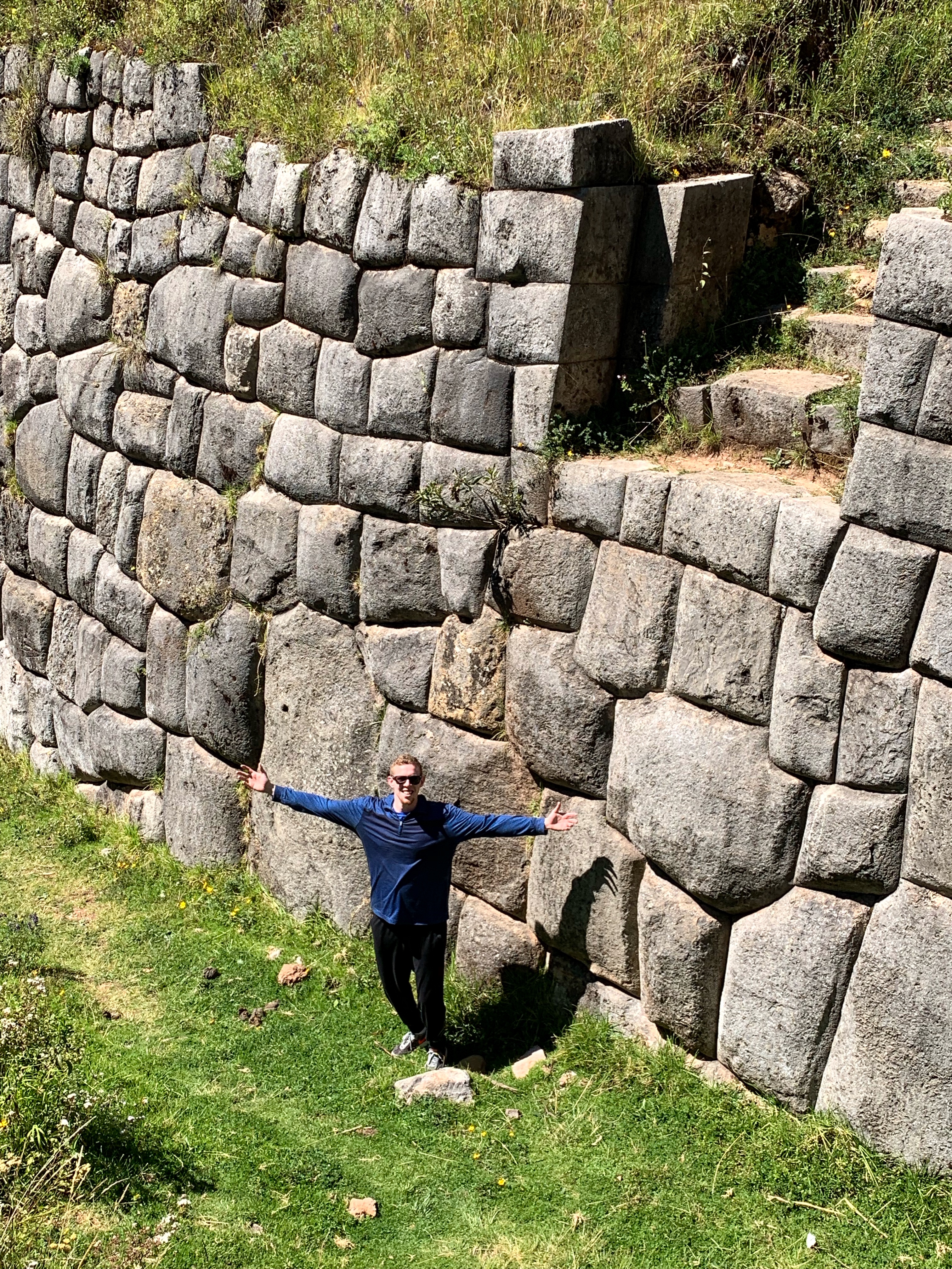 Mark standing next to Inca Ruins in Cusco