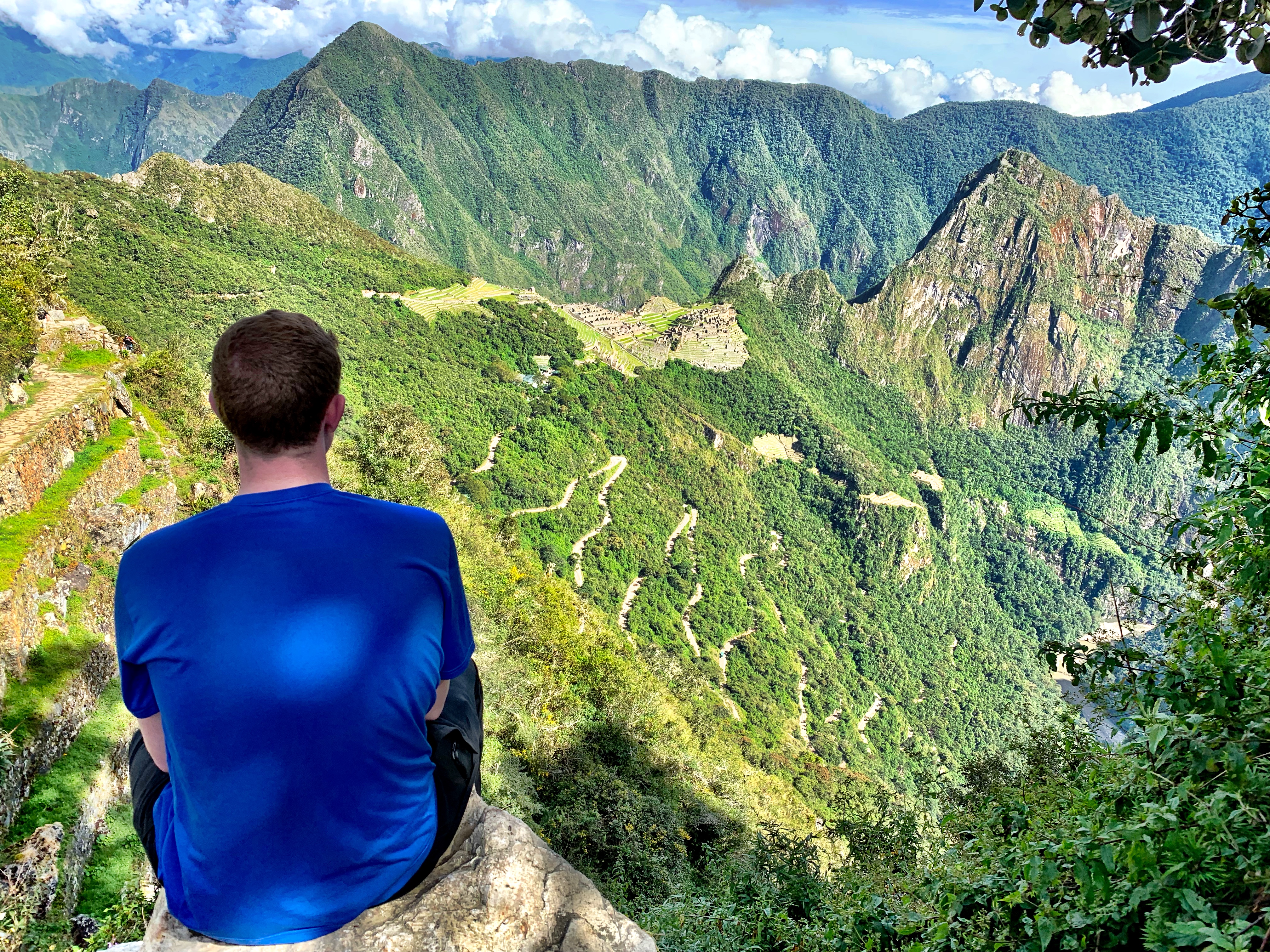 View from Sun Gate at Machu Picchu