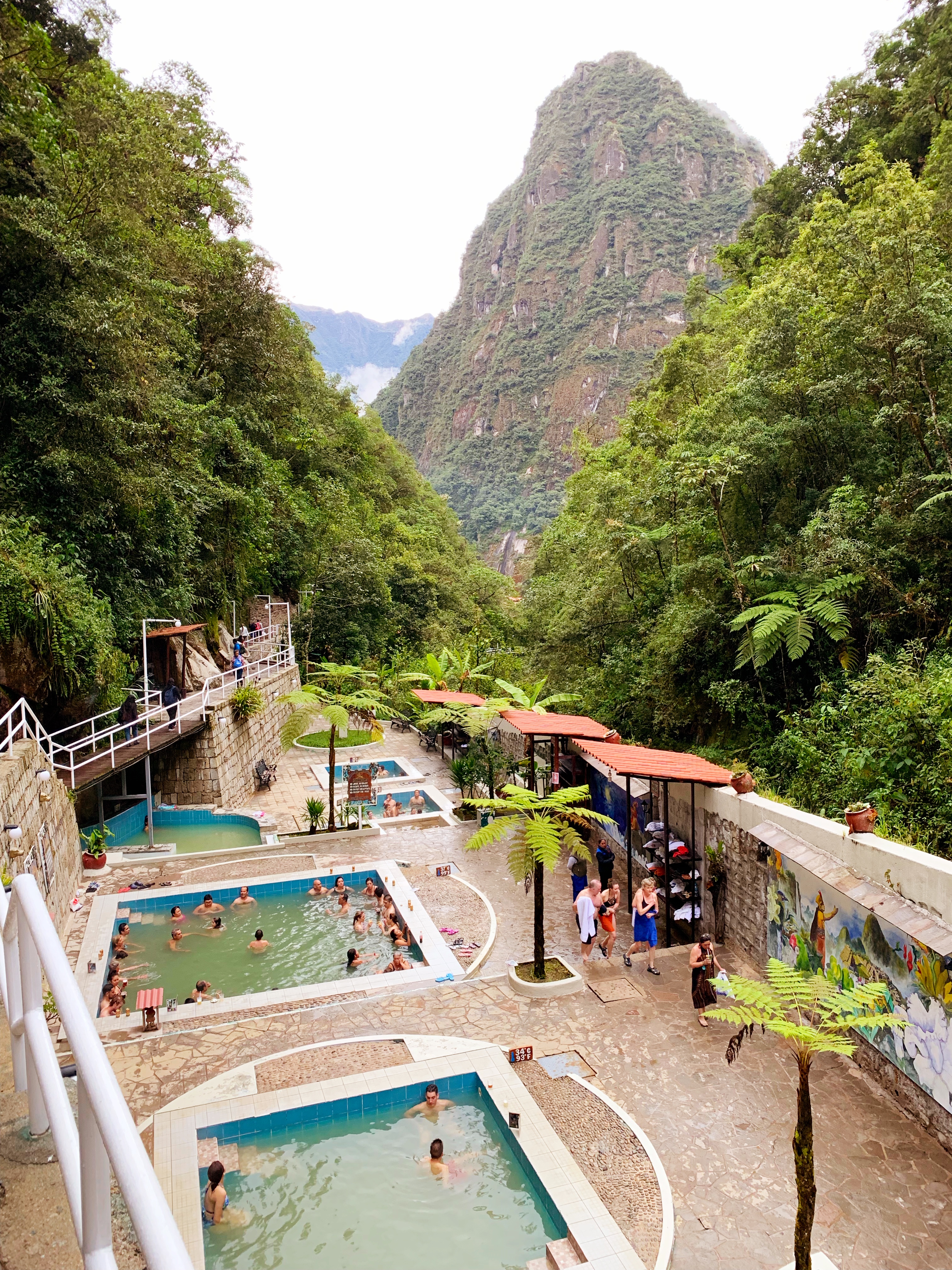 Hot springs at Aguas Calientes