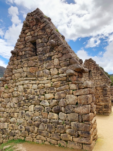 Stone houses in Machu Picchu