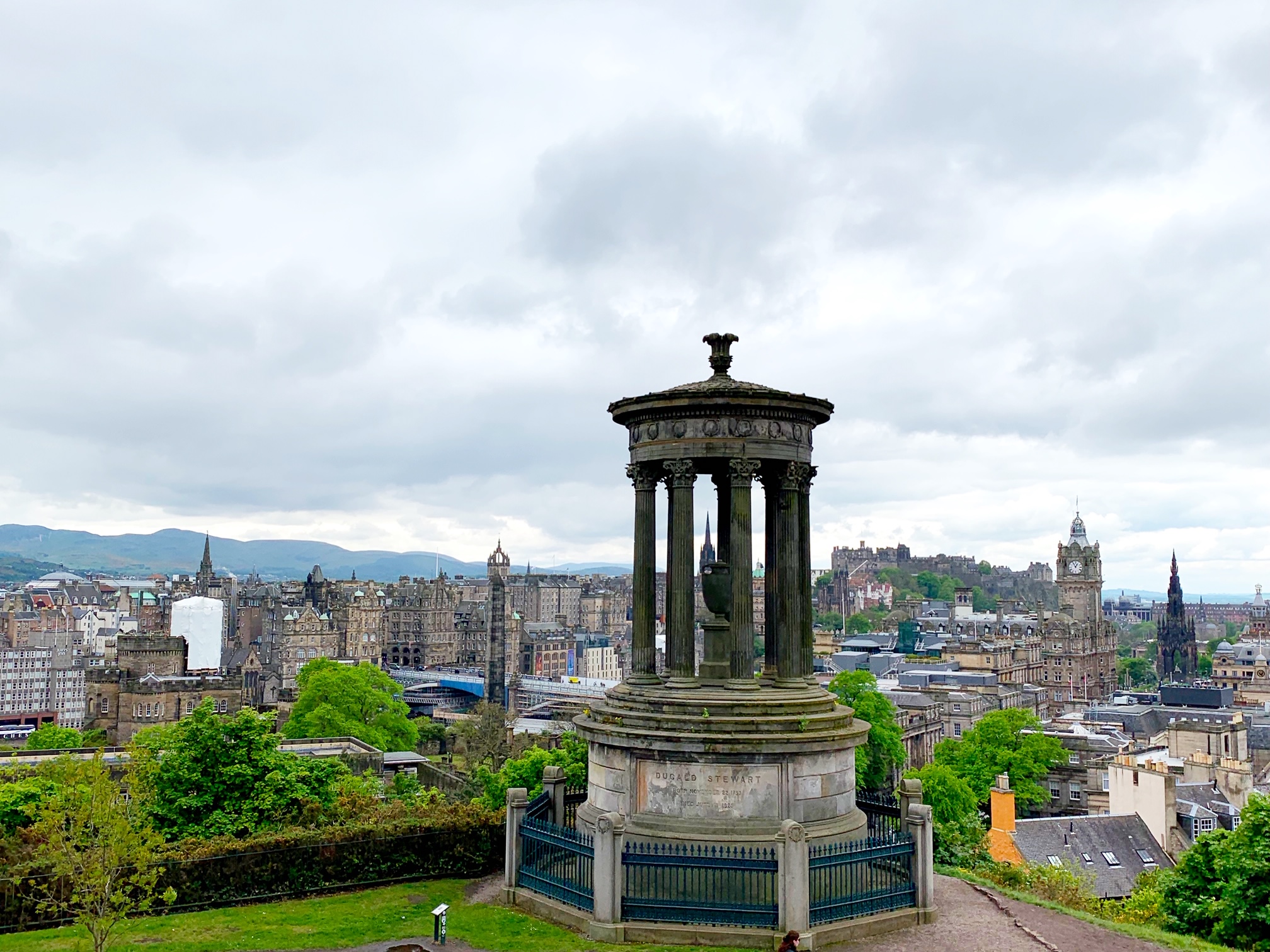View of Edinburgh, Scotland from Calton Hill
