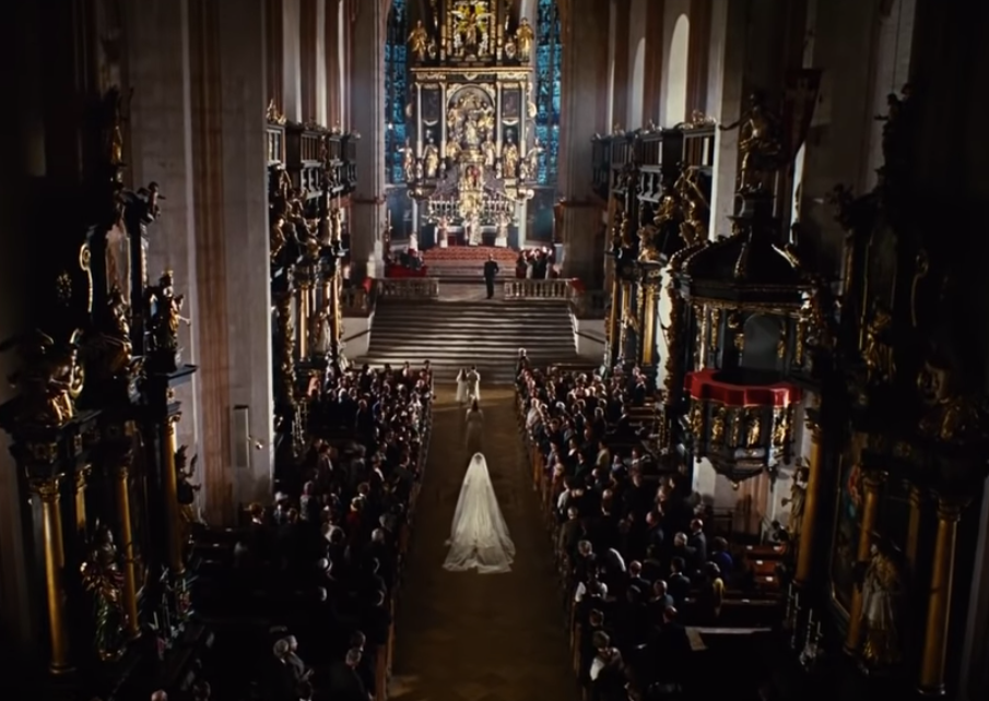 Wedding scene in the Sound of Music filmed in Mondsee, Austria church